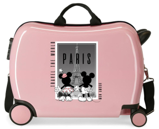 Dětský kufřík na kolečkách Mickey a Minnie Paris MAXI 50 cm